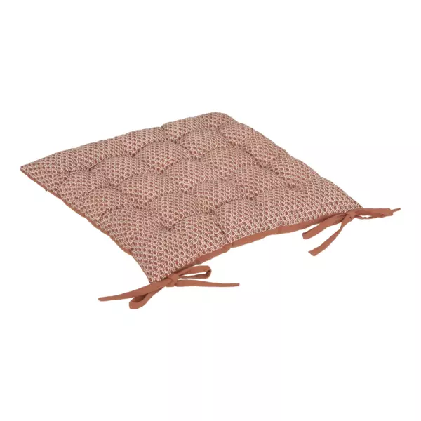 Cojín de silla cuadrado Otto Terracota