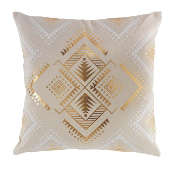 Cuscino rotondo (40 cm) Sundore Oro - Tessuto decorativo - Eminza