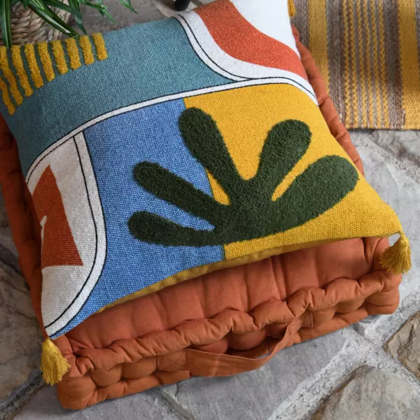 Coussin carr coton (40 cm) Varisco Multicolore