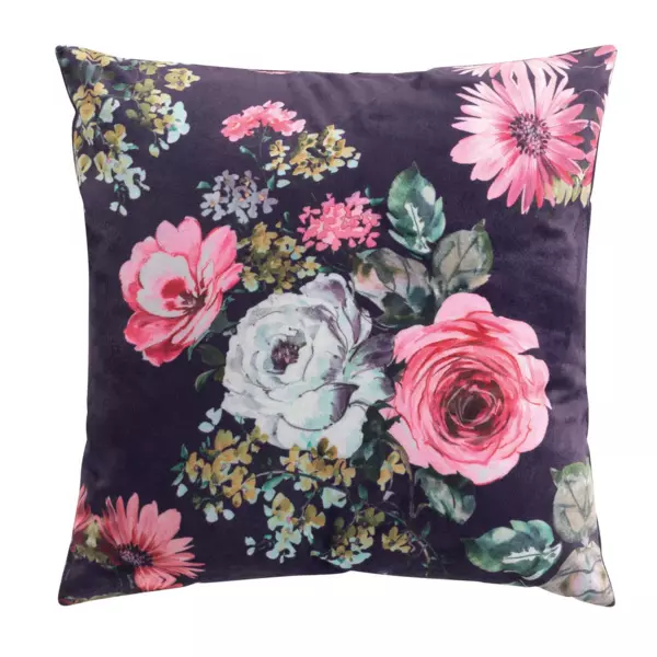 Coussin carré (45 cm) Flower life Prune