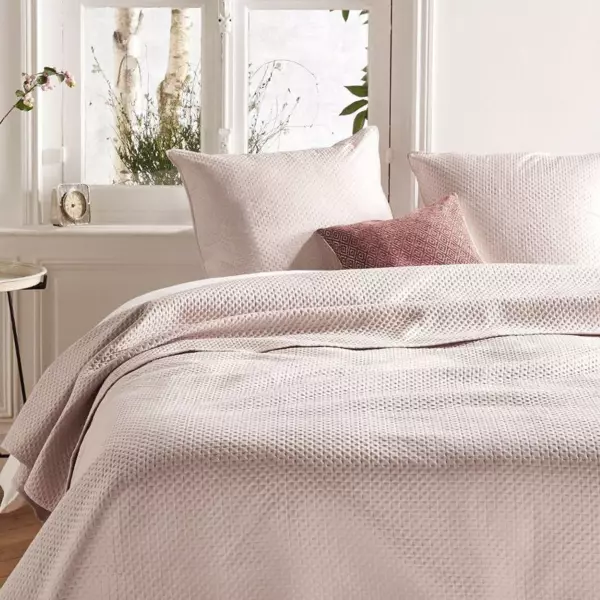 Couvre-lit et taies d'oreiller (240 x 260 cm) Dolce Rose