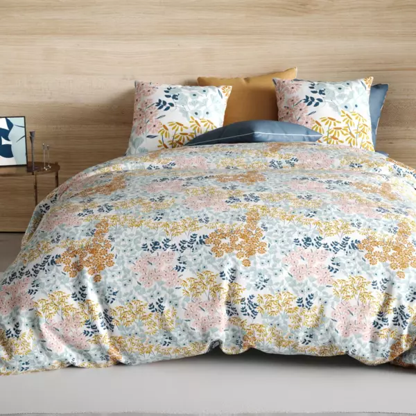 Housse de couette 260x240 + 2 taies Chaude et douillette rose | Leroy
