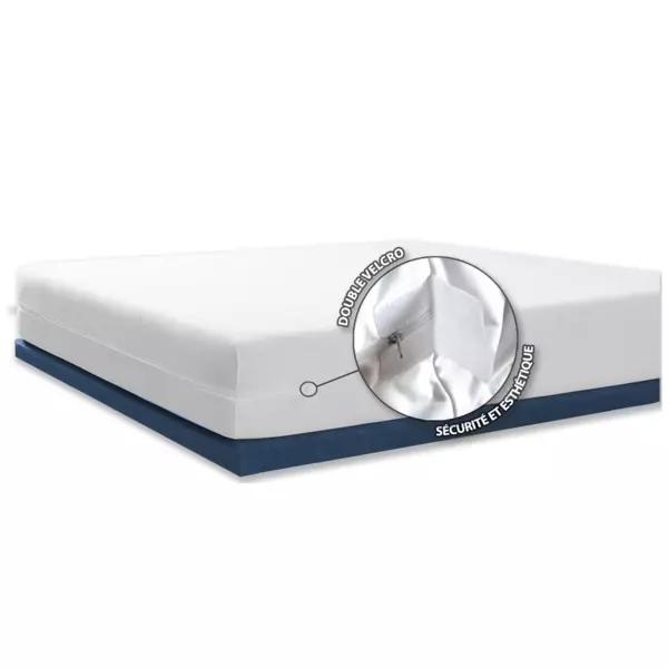 Coprimaterasso integrale anti-cimici del letto (90 cm) Ombeline Bianco