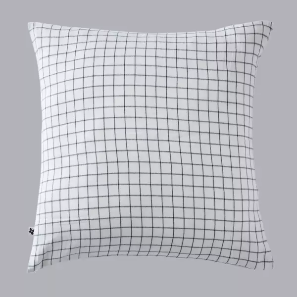 Taie d'oreiller carrée gaze de coton (60 x 60 cm) Gaïa Mix Blanc chantilly