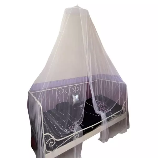 Dosel de cama tipo mosquitera (D40 cm) Blanco