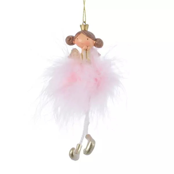 Ángel para colgar Bailarina Rosa