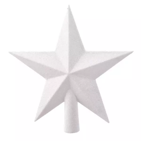 Alpine hvid iriserende juletrstop