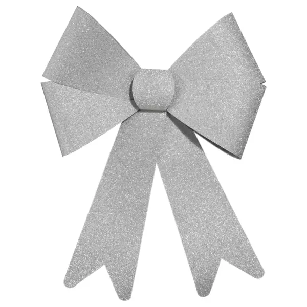 Grand nœud (H30 cm) Alaska Argent