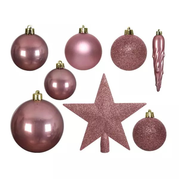 Kit de decoración para árbol de Navidad Novae Rosa antiguo
