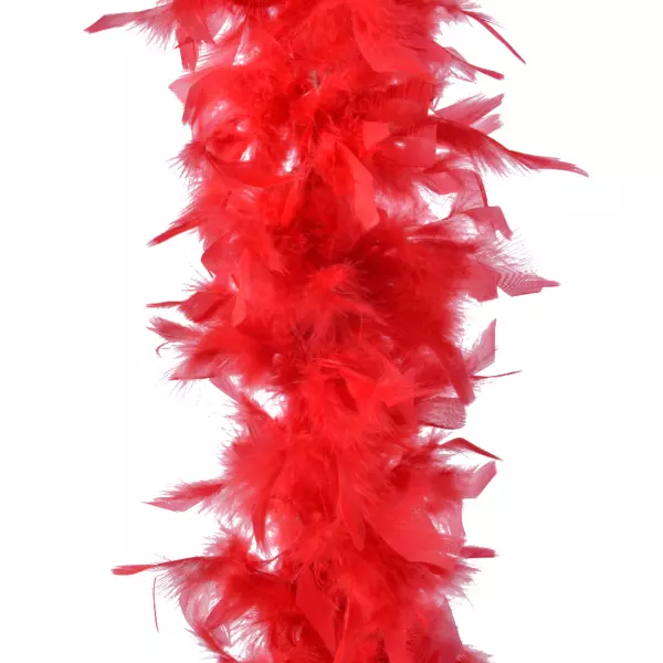 Guirlande Boa en plumes (184 cm) Deluxe Rouge