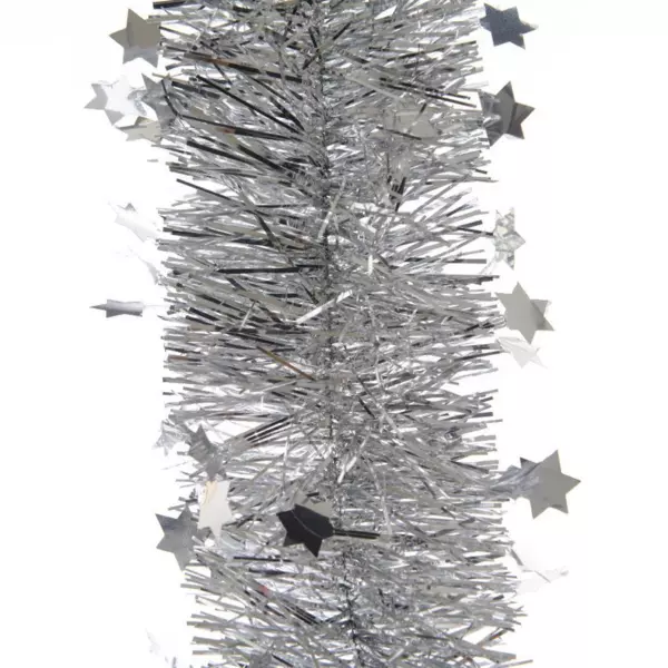 Guirlande de Noël (D10 cm) étoilée Alpine Argent