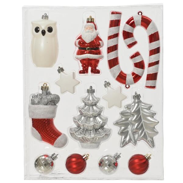 Weihnachtsdeko und Baumschmuck: Weihnachtskugeln, Lichterketten,  Baumspitze, kleine Deko-Objekte - Eminza - 8