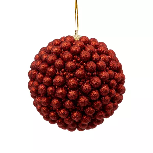 Boule de Noël (D100 mm) Bill Rouge
