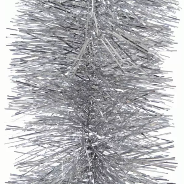 Kerstslinger (D20 cm) Alpine XL zilver