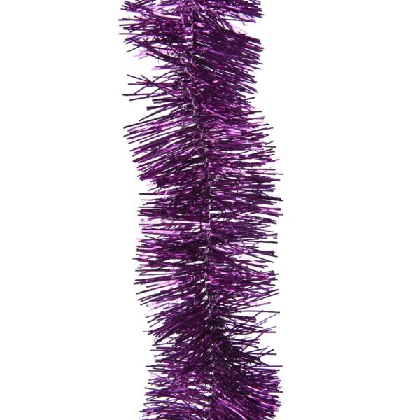 Guirlande de Noël Boa 2 m coloris Violet La maison des couleurs - Guirlandes  de noël et cheveux d'ange pour sapin - Décomania