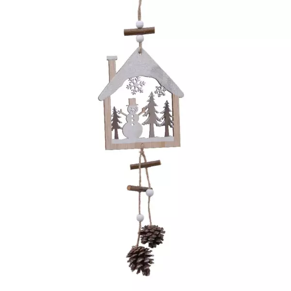 Pupazzo di neveCasetta in legno Naturale