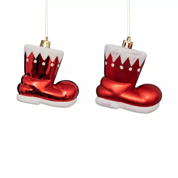 Lote de 4 botas Nuit de Noël Rojo