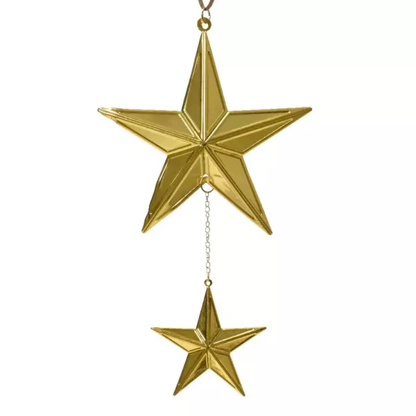 Estrella de Navidad para colgar Duo Oro