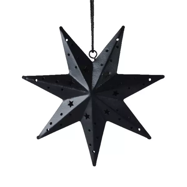 Estrella de Navidad para colgar Gia Negro
