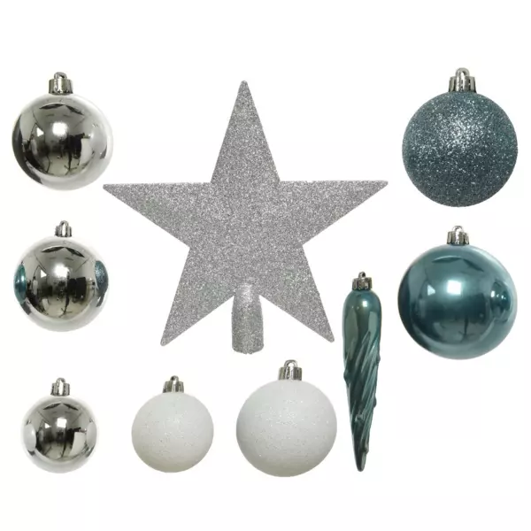 Kit de décoration de sapin de Noël Novae multi Bleu glacier