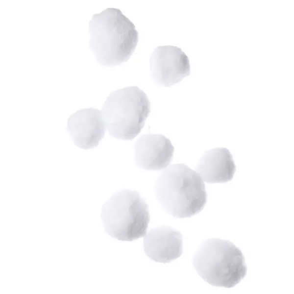 Guirlande de boules de neige (170 cm) Lhotse Blanc pur