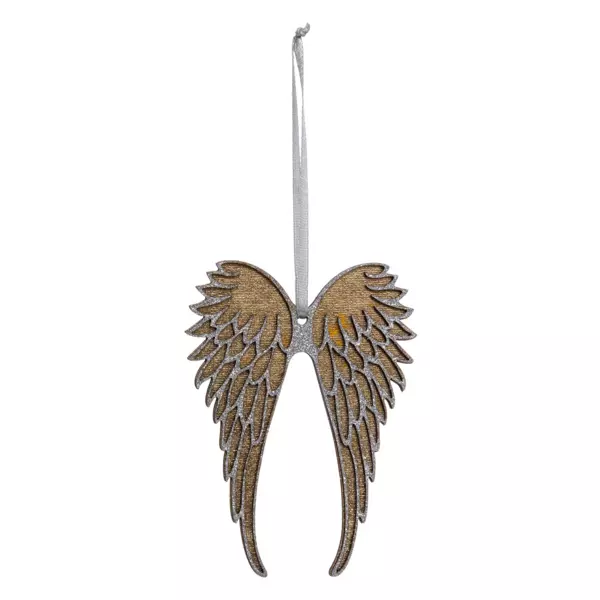 Alas de Ángel de Navidad Oro