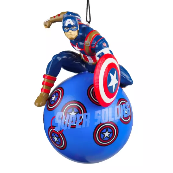 Weihnachtskugel (D130 mm) Disney Captain America Blau