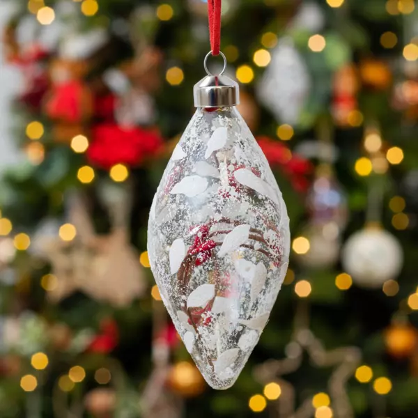 Lot de 2 suspensions en verre (H13 cm) Branches Transparent