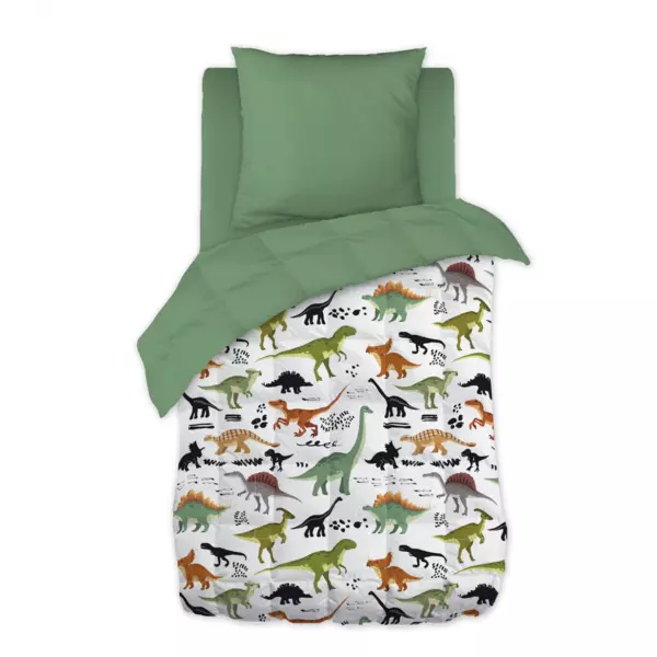 Brnedyne med print (140 x 200 cm) Grn Kridttid