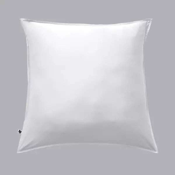 Funda de almohada cuadrada en satén de bambú (63 cm) Salomé Blanco chantilly