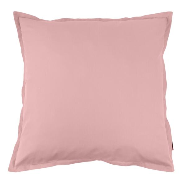 Taie d'oreiller carrée percale de coton (65 cm) Cali Bois de rose