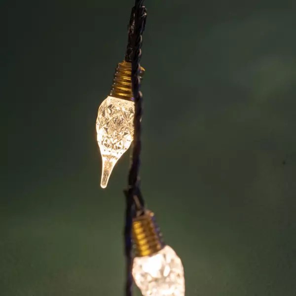 Lyskde 18 m 180 LED grn kabel Vintage Varm hvid