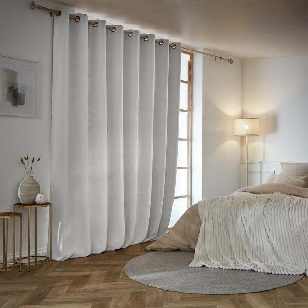 Cortinas opacas para sala de estar, elegantes y modernas, color Beige, para  ventanas de dormitorio, cortinas térmicas listas para el hogar