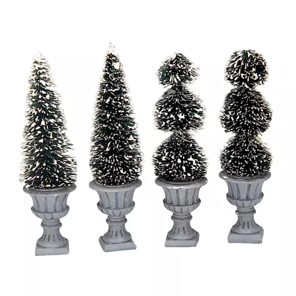 Accessoire Lemax Lot de 4 Topiaires sculptes 