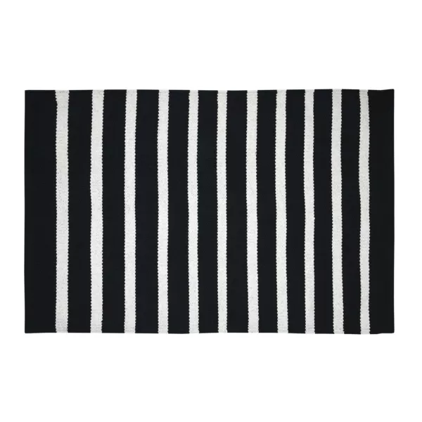 Vloerkleed katoen (60 x 90 cm) Calvi Zwart