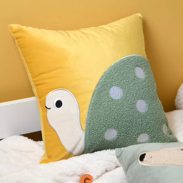 Børnepude kvadratisk (40 x 40 cm) Mimy Gul