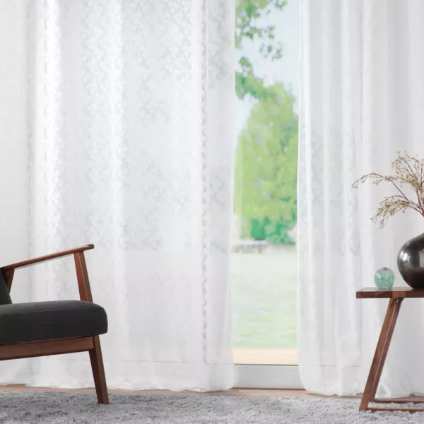 Voilage maille (140 x 240 cm) Fanny Blanc