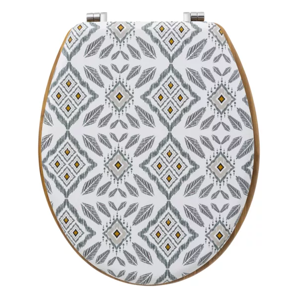 Asiento para bao WC madera (36 x 42,5 cm) Hapache Multicolor