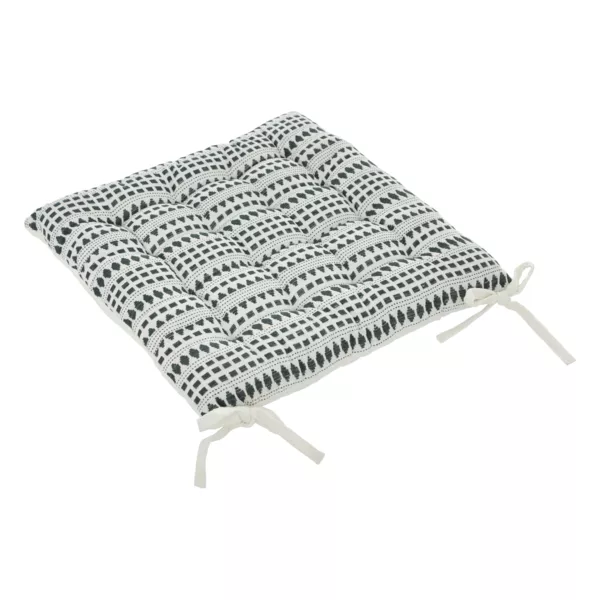 Coussin de chaise carré coton recyclé (38 x 38 cm) Micah Bleu