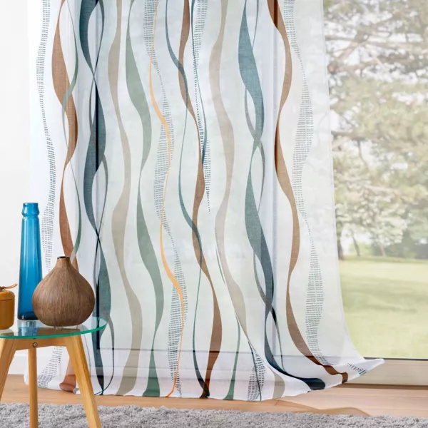 Gardinvv med jer (140 x 240 cm) Lisana Multifarvet