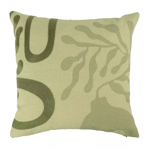 Housse de coussin carrée (40 x 40 cm) Botan Verte