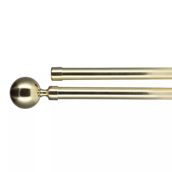 Kit de barra extensible para cortina doble barra (L210 - L380 cm / D19 mm) Paloma Oro