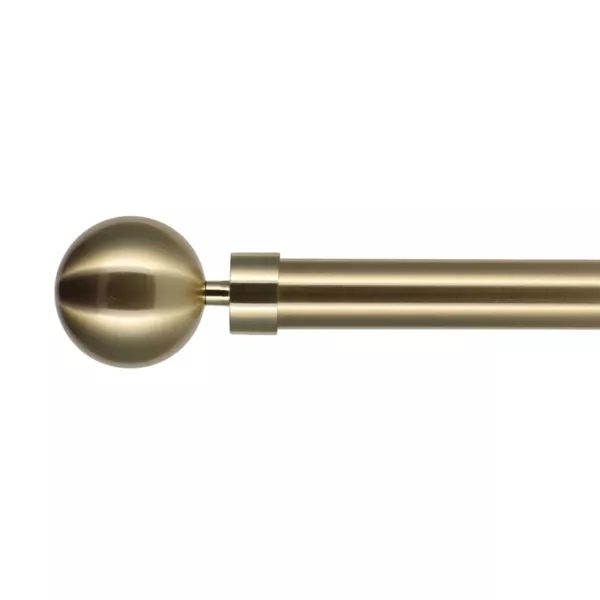 Kit de tringle rideau extensible (L120 - L210 cm / D28 mm) Hera Or