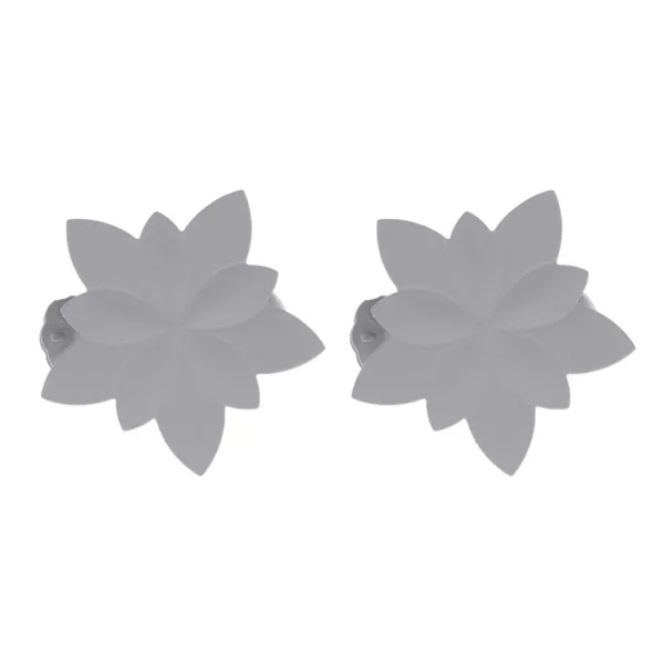 Lote de 2 pinzas para cortinas Nymphéas Gris