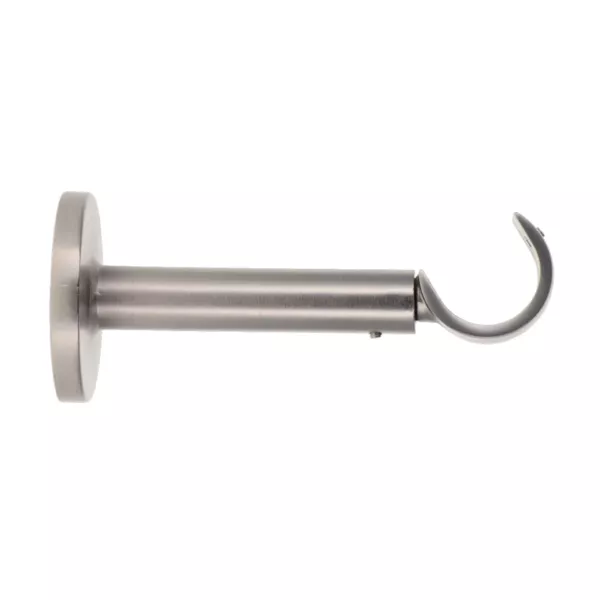 Uitschuifbare gordijnroede steun (L115 - 155/ D28 mm) Lino gouttière Silver