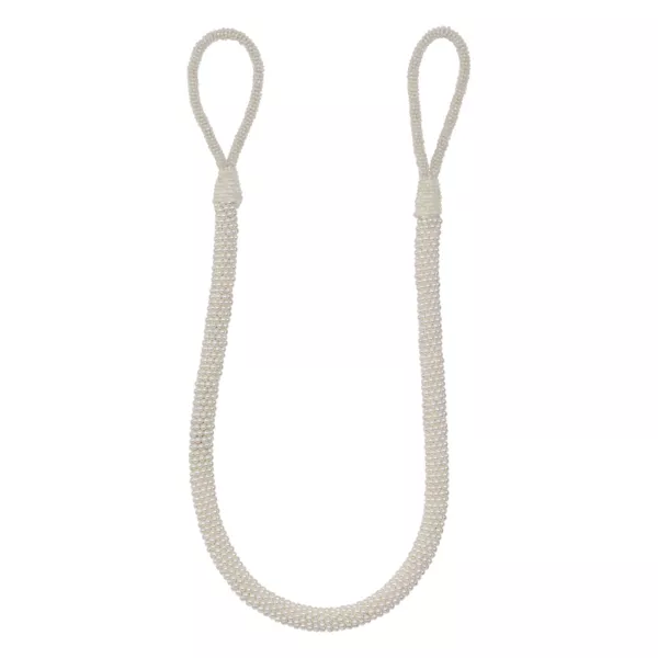 Alzapaños para cortina (80 cm) Pearl Blanco