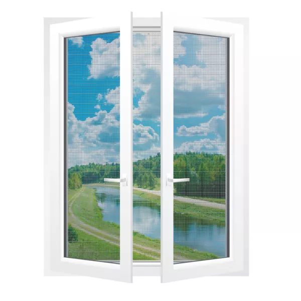 Fliegengitter für Fenster (100 x H100 cm) Weiß