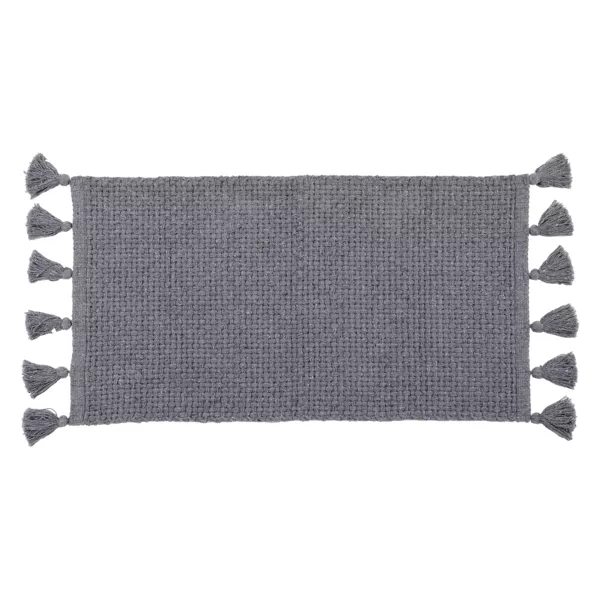 Tapis salon coton (45 x 90 cm) Alba Gris
