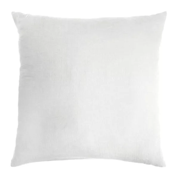 Funda de almohada cuadrada de gasa de algodón (80 x 80 cm) Gaïa Gris nube