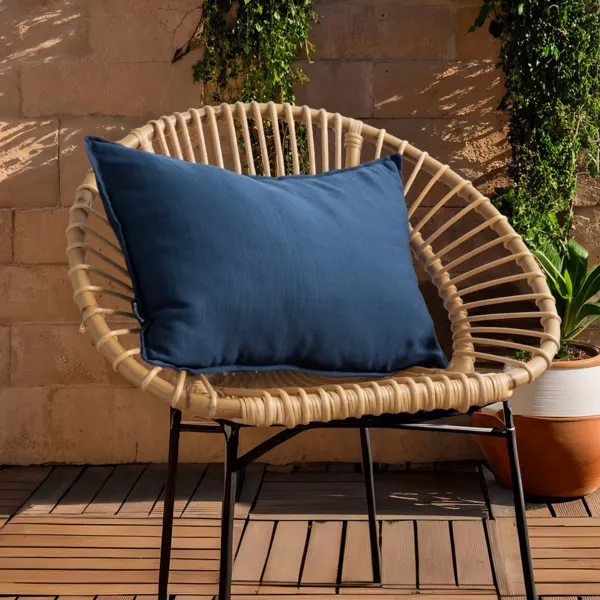 Coussin extérieur rectangulaire (40 x 60 cm) Sunset Bleu nuit